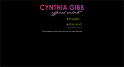 Desktop Screenshot of cynthiagibb.me