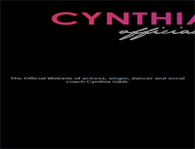 Tablet Screenshot of cynthiagibb.me